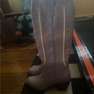 Women's Lavender Knee-High Boots